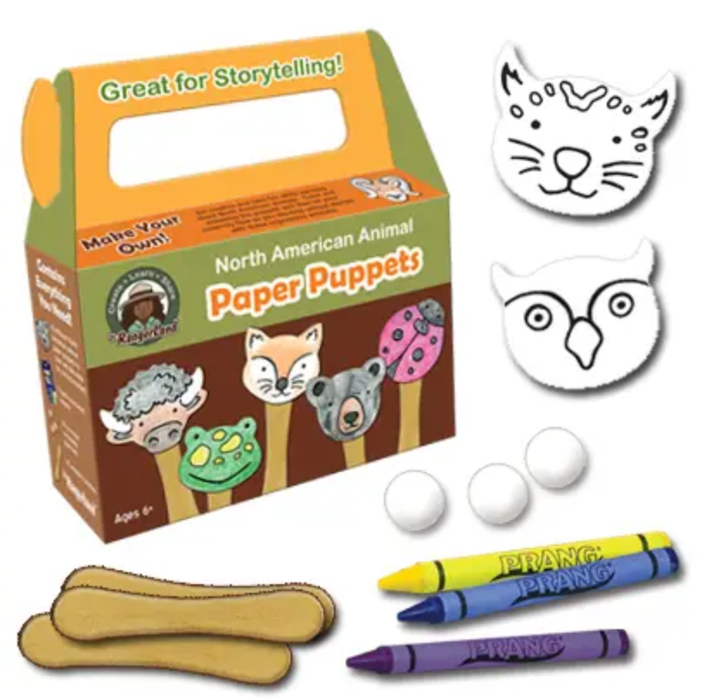Animal Paper Puppets Craft Kit