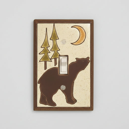 brown bear light switch cover