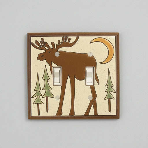 Bull Moose Double Light Switch Plate Covers