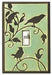 Songbirds Green Light Switch Plate Cover