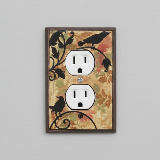 Vintage Songbirds outlet Plate Covers - single outlet / receptacle