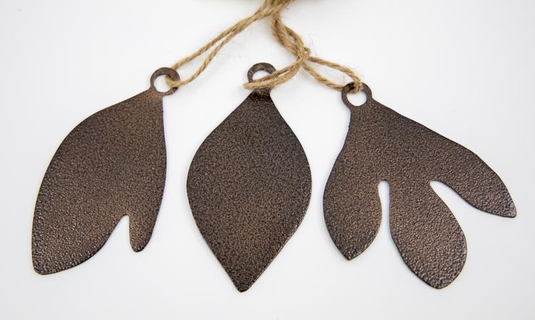 copper vein sassafras ornament