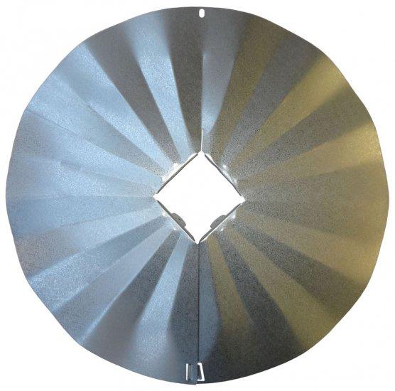 4X4 Disk Squirrel Baffle - Galvanized Finish