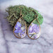 Purple Larkspur Earrings 2