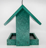 green diner Amish bird feeder side view