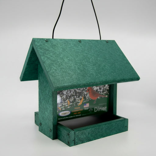 Green Diner bird feeder