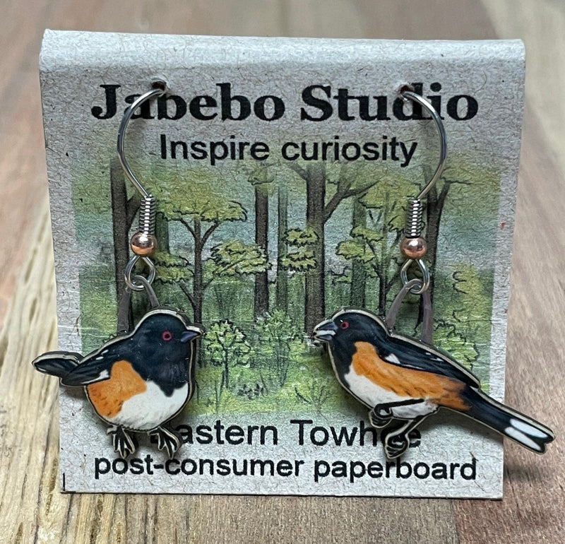 Eastern Towhee Earrings