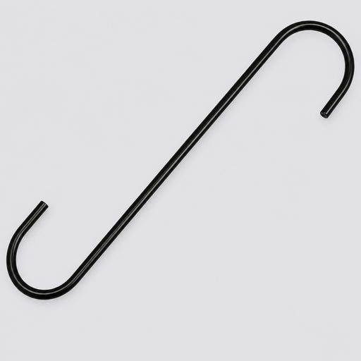 Erva Black S-Hook with 2" opening - 12"
