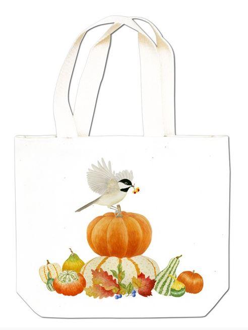 Fall Chickadee Gift Tote