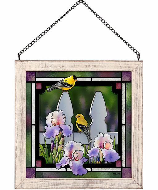 Goldfinches Stained Glass Art