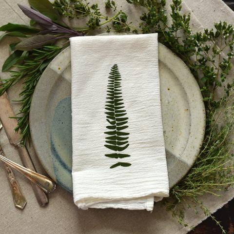 Wood Fern and Resurrection Fern Napkin Set