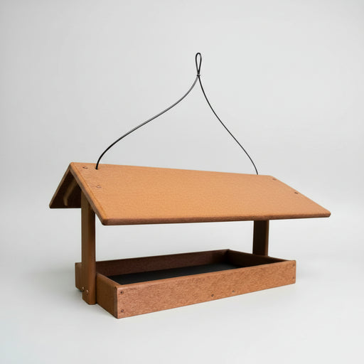 Fly Thru Recycled Feeder - tan