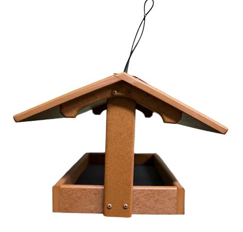 Amish made Fly Thru Recycled Feeder -tan