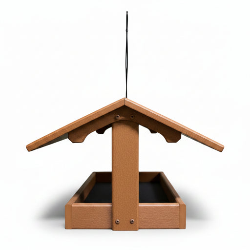 Amish made Fly Thru Recycled Feeder -tan
