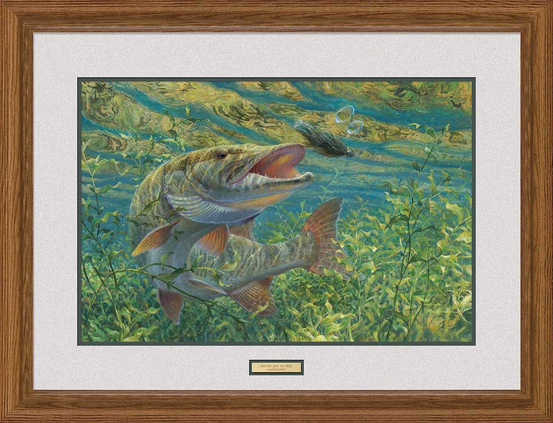 No Escape – Muskie Framed Art Print