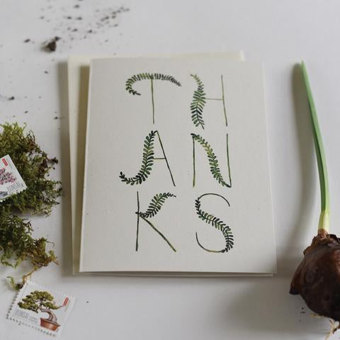 Fronds Thanks You Card 2