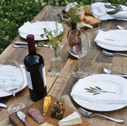 Garden Herbs Napkin Set displayed on set table
