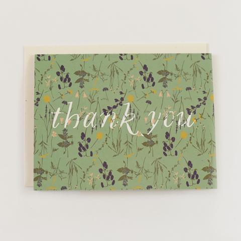 wild thank you card