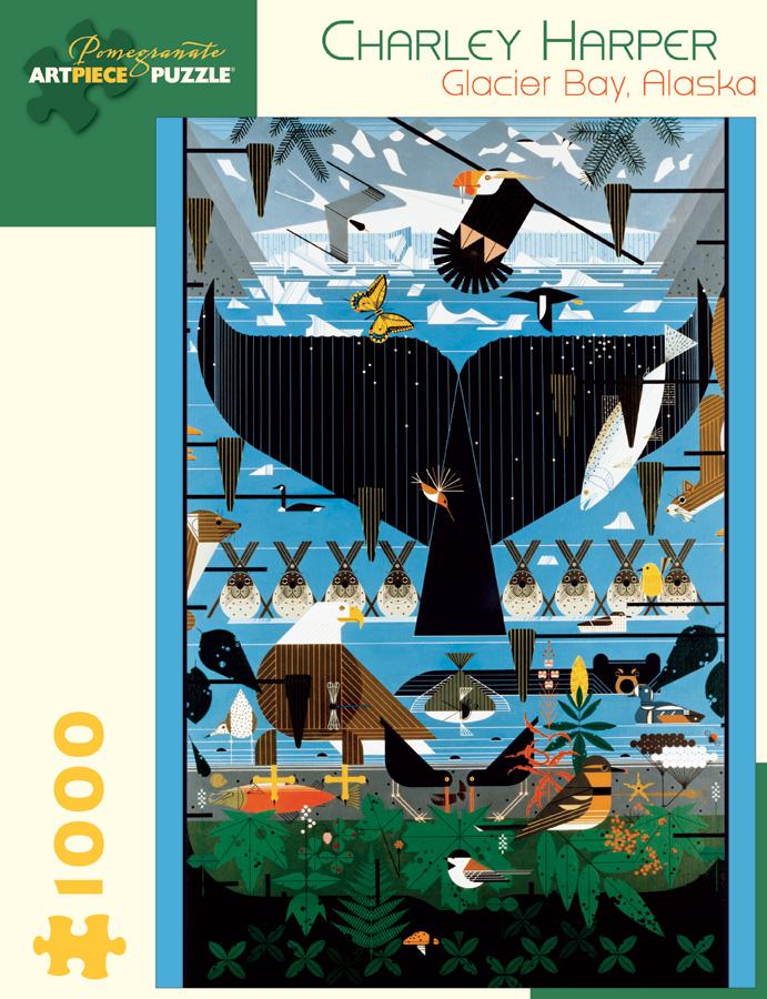 Charley Harper: Glacier Bay, Alaska 1,000-piece Jigsaw Puzzle
