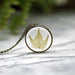 Maple Leaf Necklace - Green