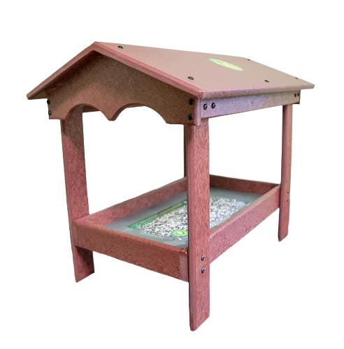 Ground Tray Feeder with Roof - 9 x 17