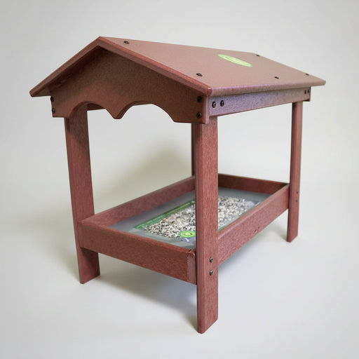 Ground Tray Feeder with Roof - 9 x 17