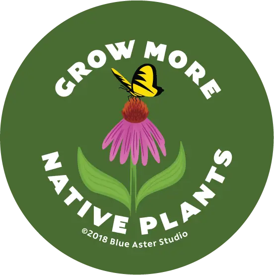 Grow Native Plants Button — Nature Niche