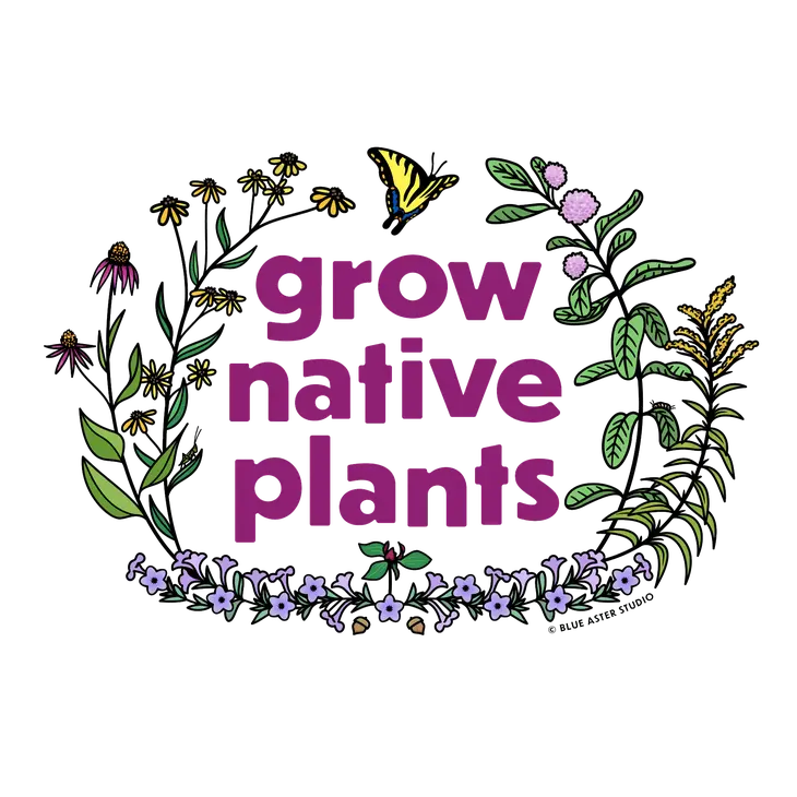 Grow Native Plants Sticker