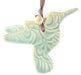 Hummingbird Tile Ornament - Green