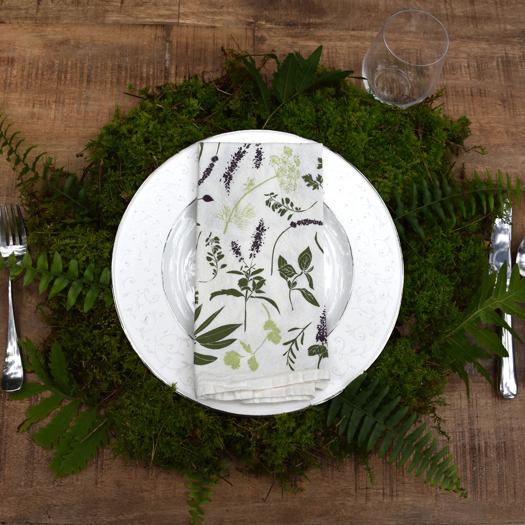 Herb Sprigs Napkins - Set of 4