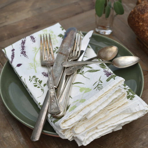 Herb Sprigs Napkins - Set of 4 - Setting the Table