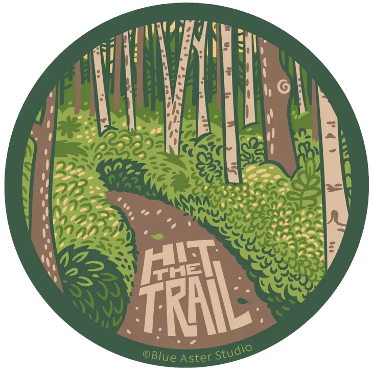 Hit the Trail Sticker