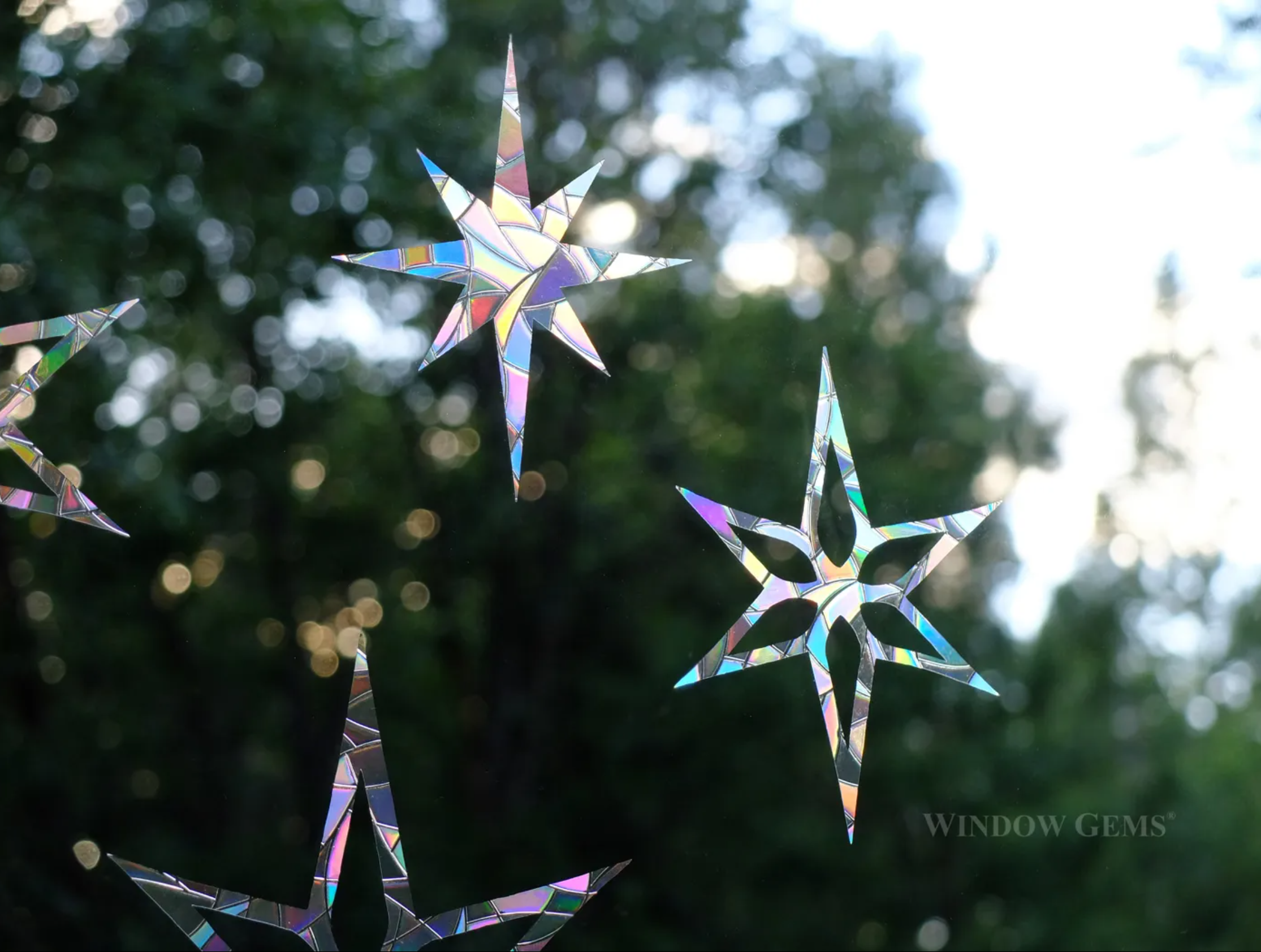 Holiday Stars Window Cling