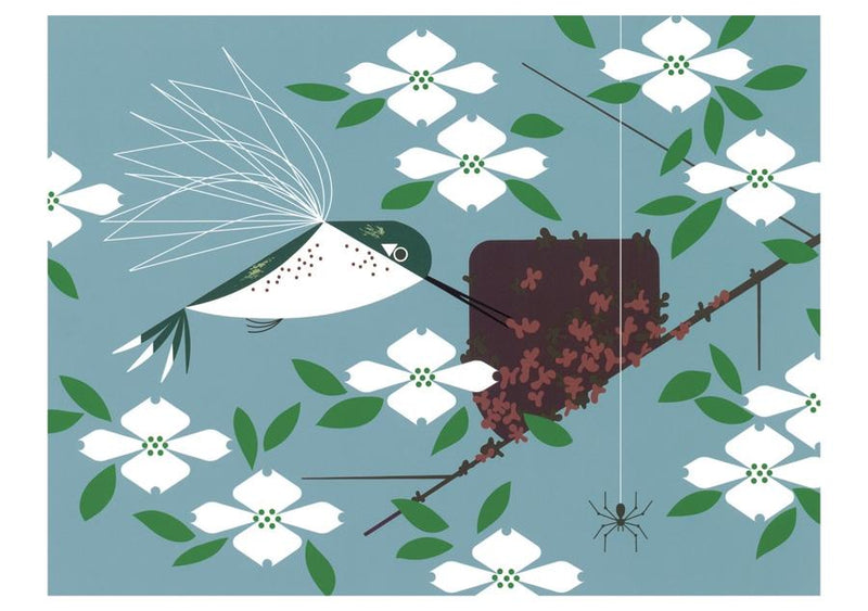 CHARLEY HARPER: HUMMINGBIRD HOMEMAKER NOTECARD