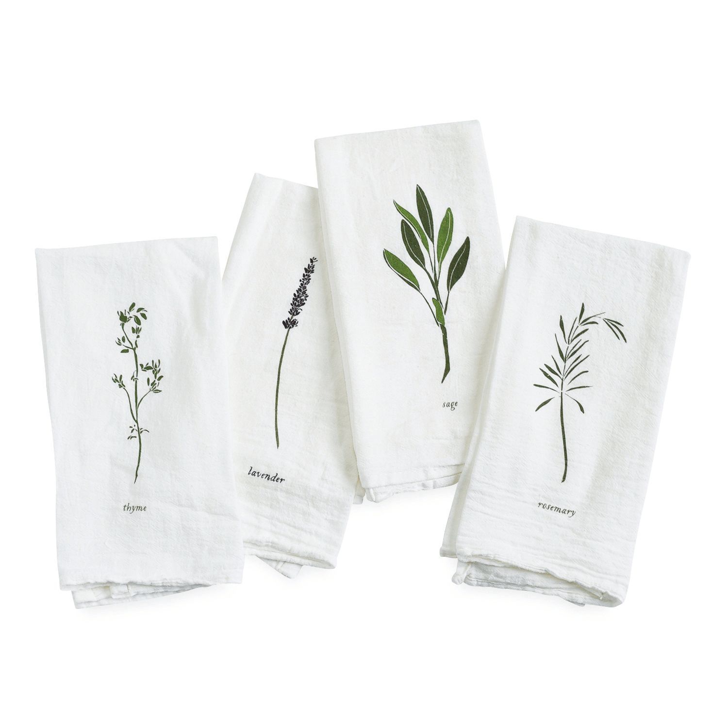 Garden Herbs Napkins - Set of 4
