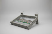 Large Window Mount Tray Feeder - marble grey