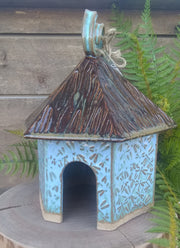 Toad House with Dragonfly Dance Design - Arctic Blue - Large