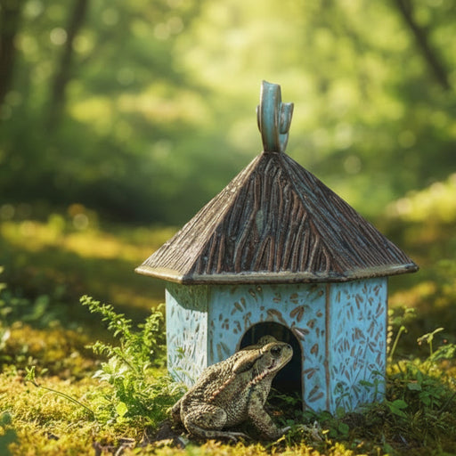 Toad House with Dragonfly Dance Design - Arctic Blue - Large