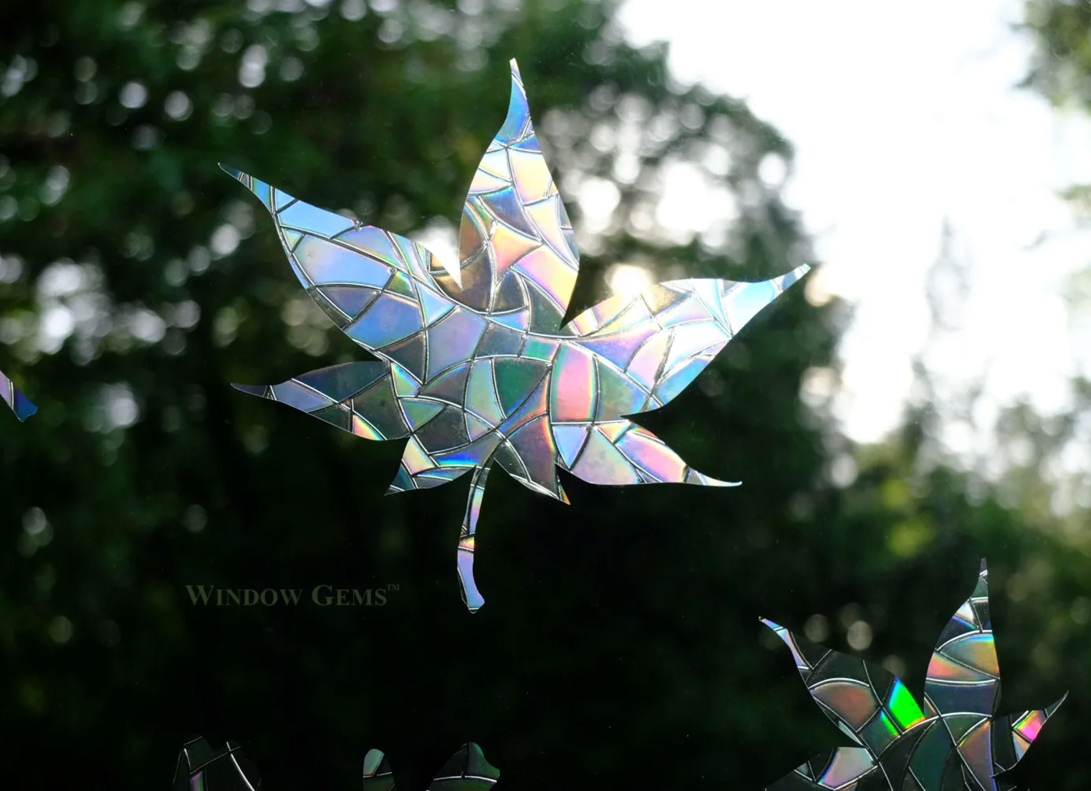 Mixed Leaves Window Cling