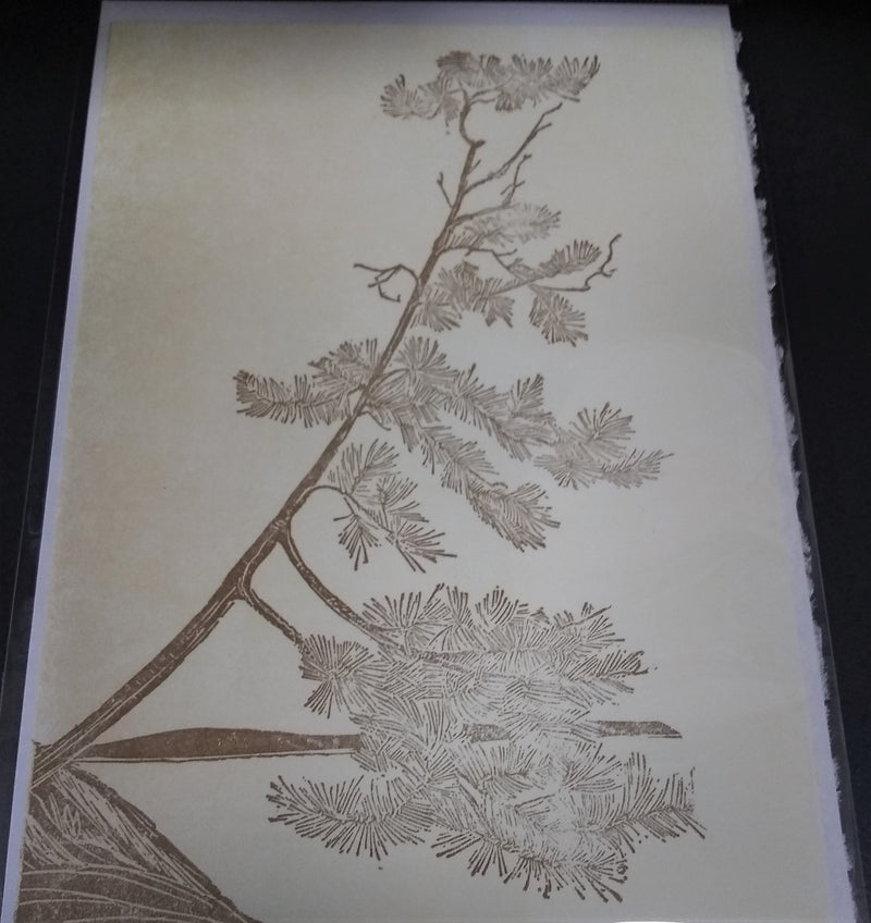 Gwen Frostic: Leaning Pine Greeting Card