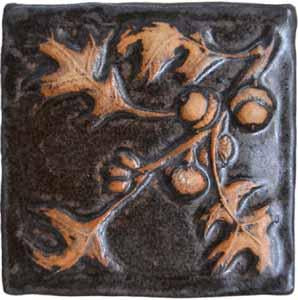 Oak leaf and acorn tile