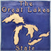 6x6 The Great Lakes State tle in Lake Michigan Blue
