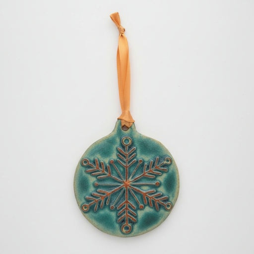 Snowflake ornament-feather design
