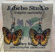 Fritillary Butterfly Earrings - Matching