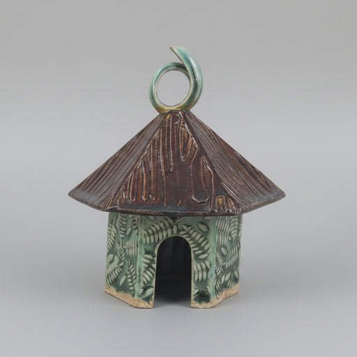 Toad House with Fern Design - Jarvis Speckled Green - Medium