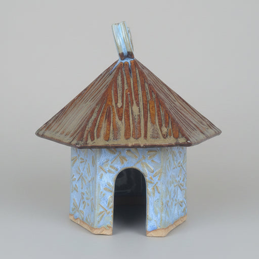 Toad House with Dragonfly Dance Design - Arctic Blue - Medium