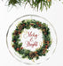 merry and bright wreath ornament
