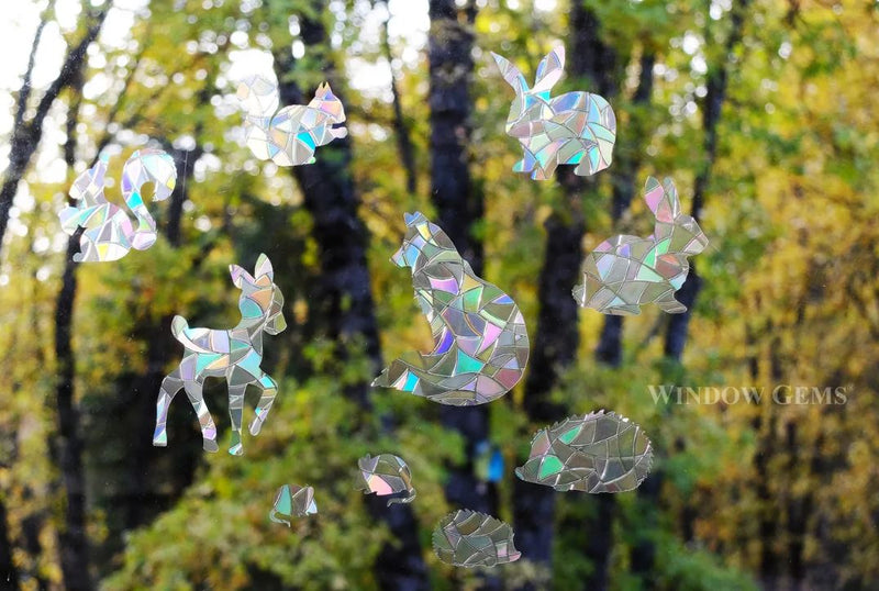 Mini Woodland Friends Window Clings