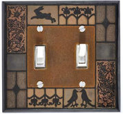 Mission Tile double Switch Plate Covers