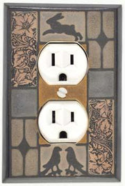 Mission Tile outlet Plate Covers